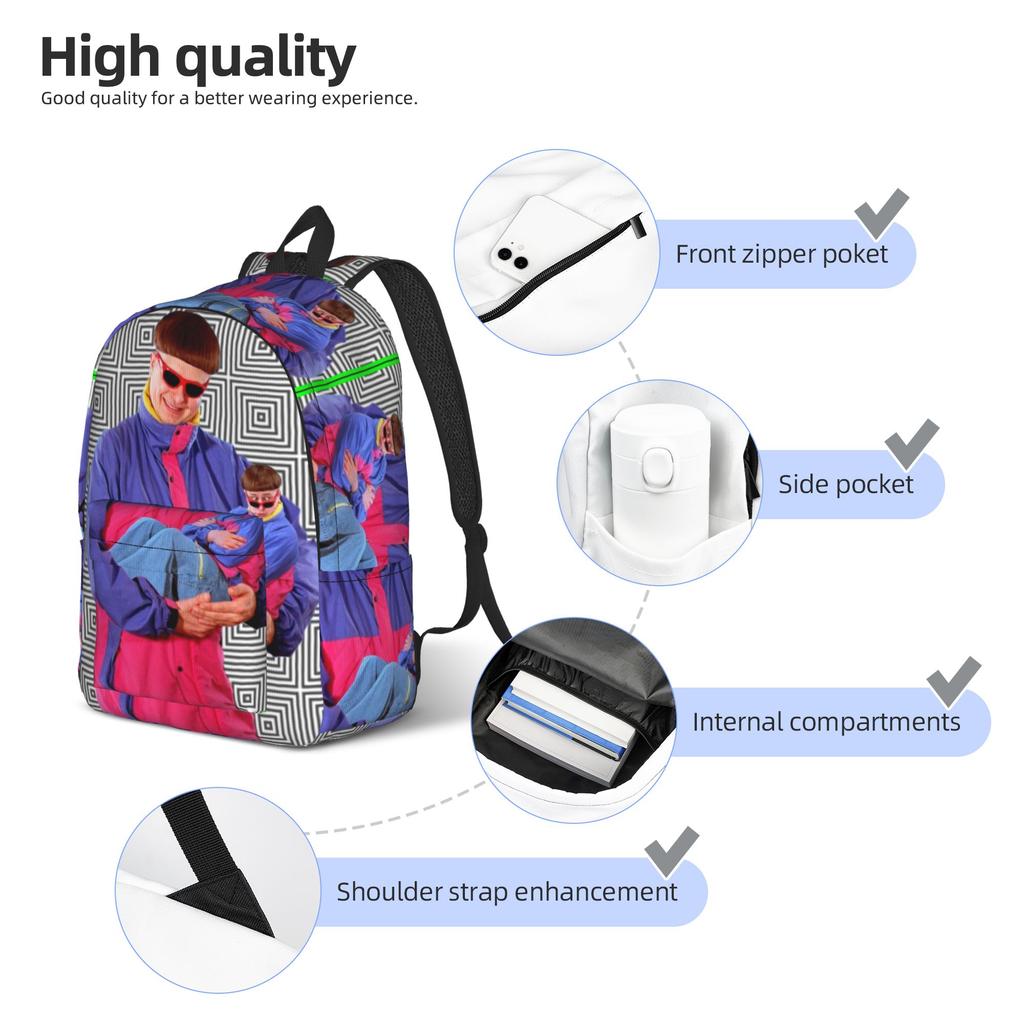 RIP Oliver Tree 1993-2026 Backpack for Men Women Cool High School Hiking Travel Daypack College Canvas Bags Lightweight