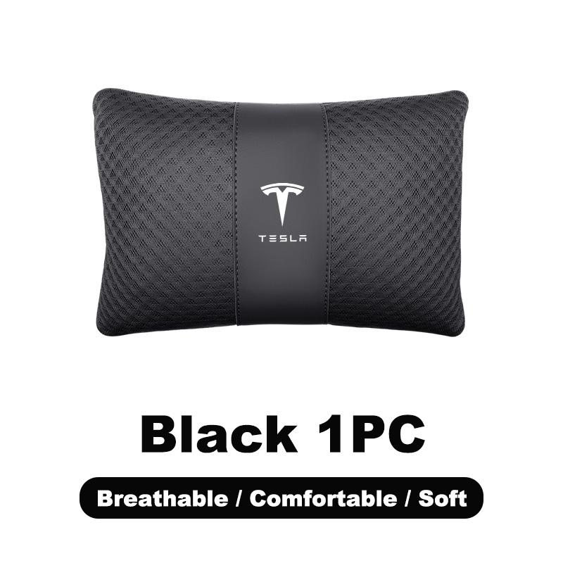 Car Memory Foam Neck Pillow Protection Lumbar Backrest Cushion For Tesla Model 3 Model S X Y Roadster SpaceX Auto Accessories