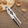 Rostfreies Nussknacker-Set - Tragbarer Nussknacker, Küchenmaschine mit Schäler, Walnuss- & Muschelschäler