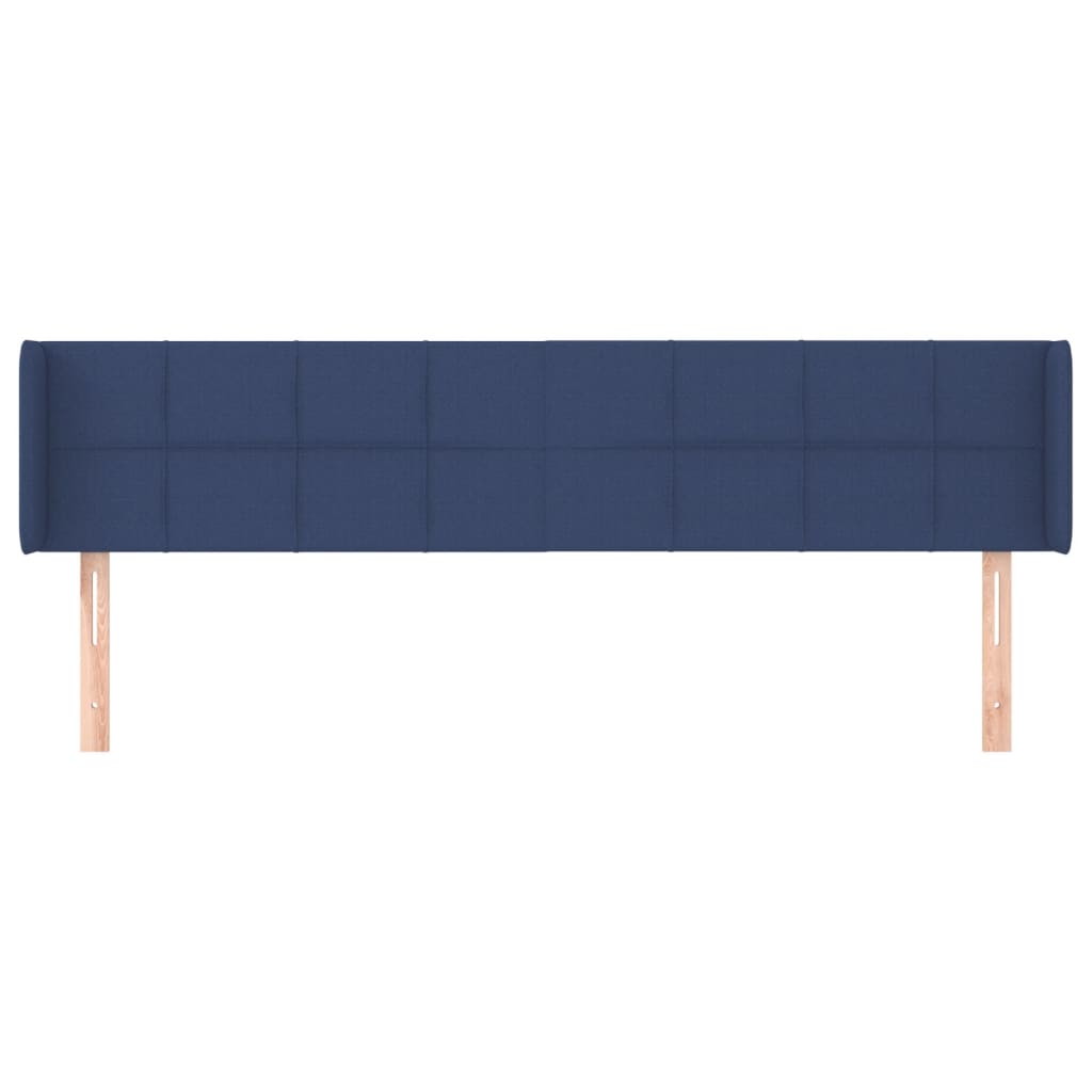 Vidaxl Wingback Headboard, Blue, 183X16X78/88 Cm, Fabric