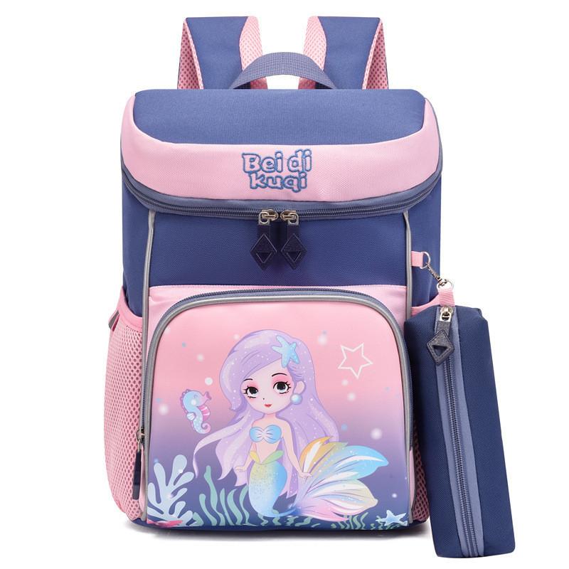 Adorable Nylon Canvas Cartoon Kids Backpack For Boys And Girls School Bag In Fun Colors