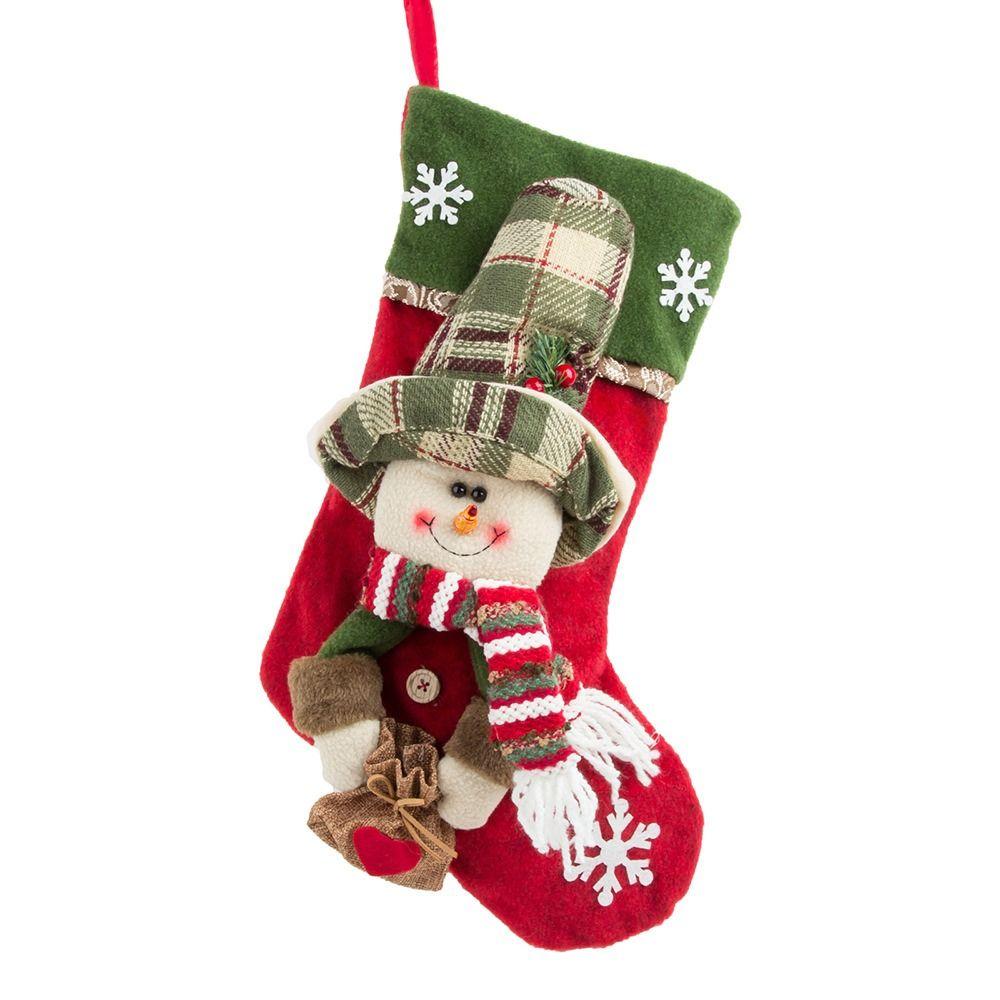 Doll Christmas Socks Santa Claus Christmas Decoration Gift Holder Candy Socks  Kids