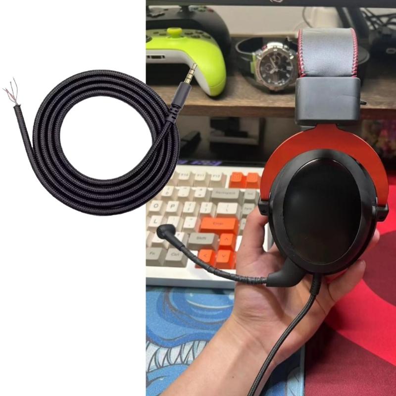 Universal 3.5mm Headphone Cable for Phones Tablets and Laptops for Cloud 2 Seamlessly Auditory Connection