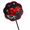 Floral Pattern Embroidery Fan Silk Silk Fan Vintage Chinese Style Fan  Hanfu Accessory