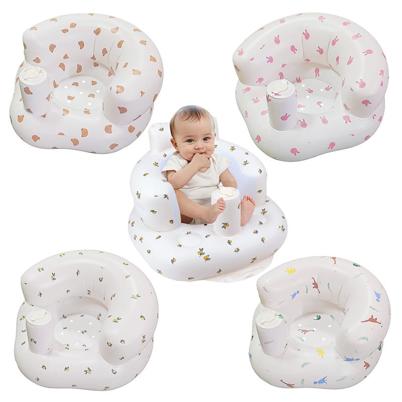 Baby Aufblasbares Sofa Tragbar Faltbar Baby Sofa Pvc Multifunktionaler Sitz Sitzübung Badhocker Kinder Badestühle