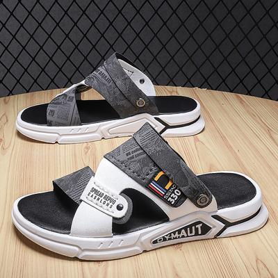 2025 Men's Dual Strap Sandals 38-44 | 2-Color Summer Slide Shoes | Non-Slip Beach Sandals with Arch Support & Quick-Dry Design