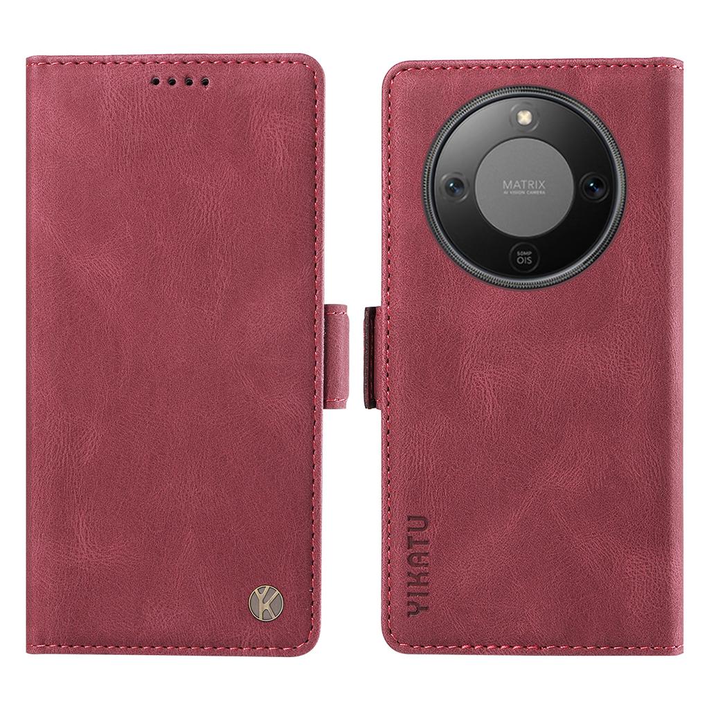 For Honor Magic8 Lite 5G/X9d 5G/X70 5G Leather Case YIKATU YK-005 Skin-touch Feeling Wallet Phone Cover