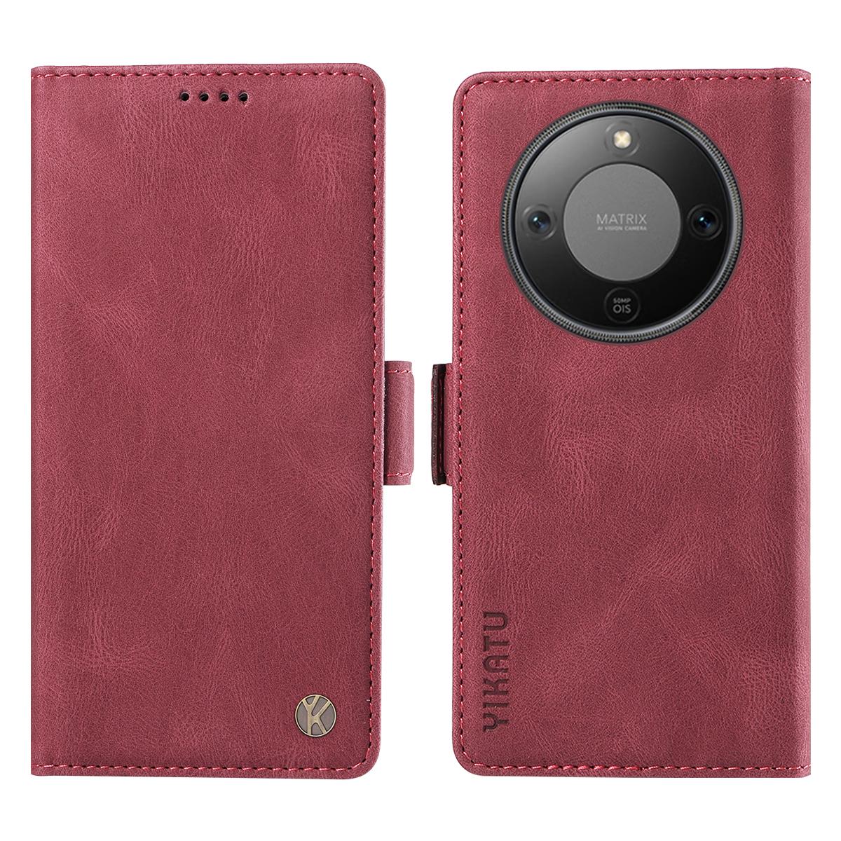 

For Honor Magic8 Lite 5G/X9d 5G/X70 5G Leather Case YIKATU YK-005 Skin-touch Feeling Wallet Phone Cover