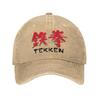 Tekken Game Logo Sun Baseball Cap Yk Retro Unisex Adult Washed Hip Hop Hats Hot Sale Design Tennis Skate Snapback Cap Gift Idea