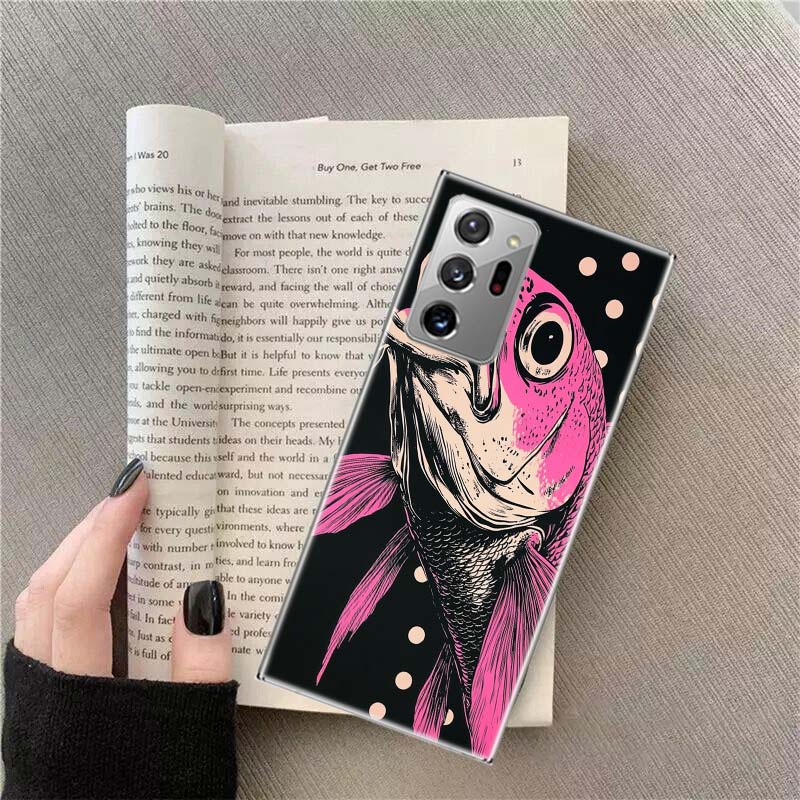 Pop Art Drawing Ideas Fish Phone Case For Samsung Galaxy S25 Edge S24 S23 FE S22 S26 Ultra S21 S20 S10 Plus Capa Soft