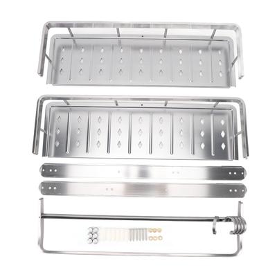 Duschablage Organizer Edelstahl Wandmontiert Badezimmer Regalständer mit Handtuchhalter für Badezimmer