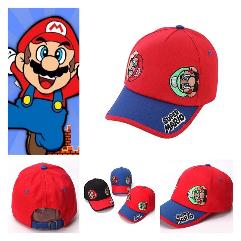Super Mario Baseball Cap For Kids, Cartoon Duckbill Hat For Boys And Girls, Fashionable Sun Hat