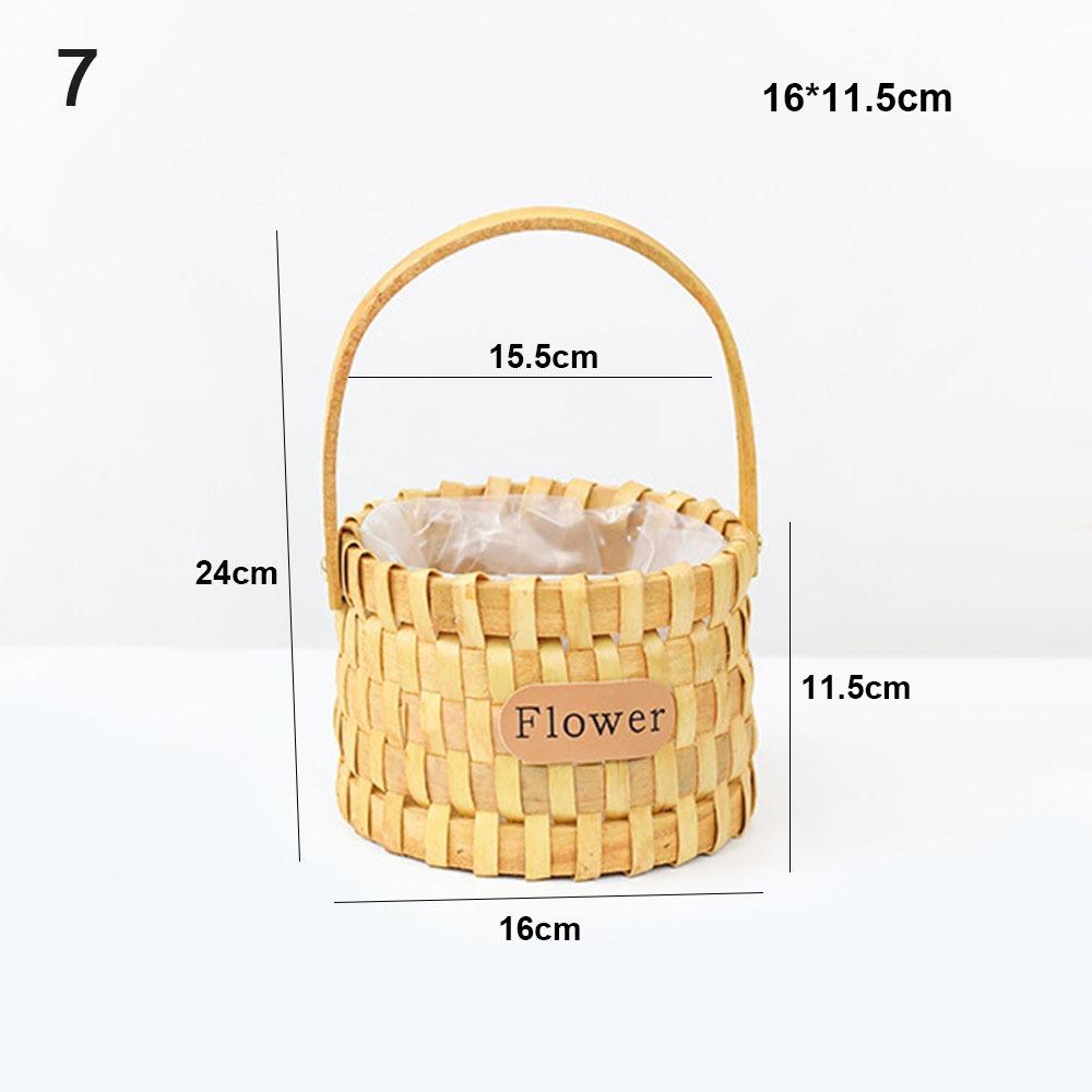 

Мини Миниатюрная Плетеная Корзинка из Бумажной Лозы Ручная Работа Корзинка для Цветов для Кукол BJD/для Кукол Ob11 7