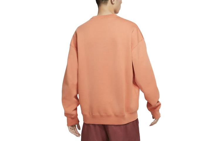 Nike Sweatshirts Men's Soft Orange Crew Neck Moderate Regular DA0318-863