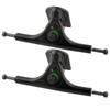 2PCS MS3101 Black Aluminium Alloy Casting Round Hollow Skateboard Thicken Base Long Board Truck Bracket