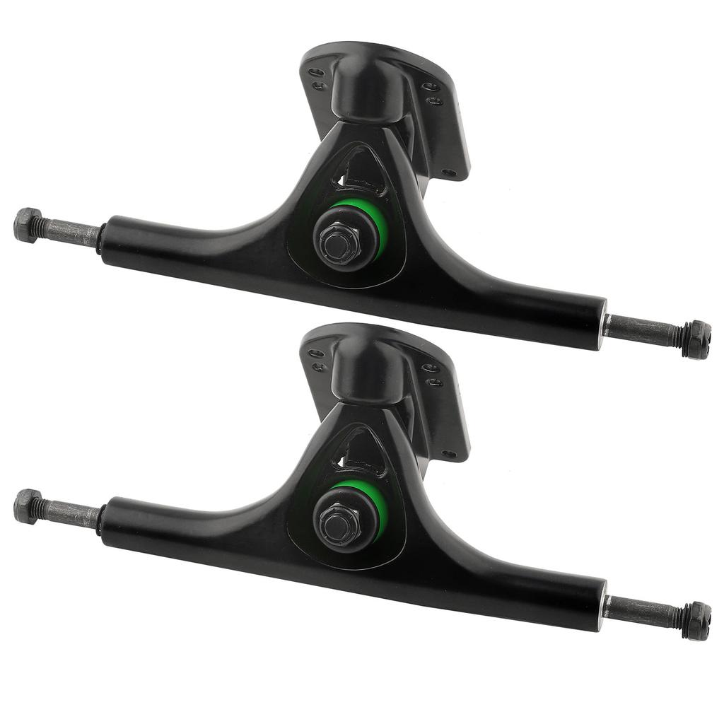 2PCS MS3101 Black Aluminium Alloy Casting Round Hollow Skateboard Thicken Base Long Board Truck Bracket
