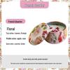 Ethnic Style Aromatherapy Candle Gift Set with Tinplate Dried Flowers