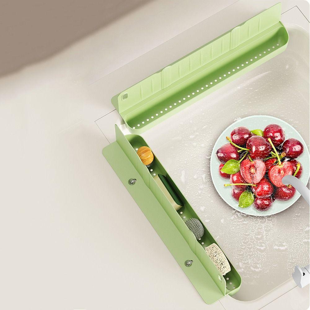 2-in-1 Sink Water Retainer Reusable TPR Waterproof Baffle Anti Slip Waterproof Sink Splash Guards Kitchen Accessories