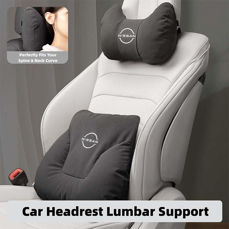 AOK3  For Nissan Qashqai Juke Sentra Altima Versa Maxima Almera Rogue Car Headrest Neck Pillow Support Lumbar Soft Waist Cushion