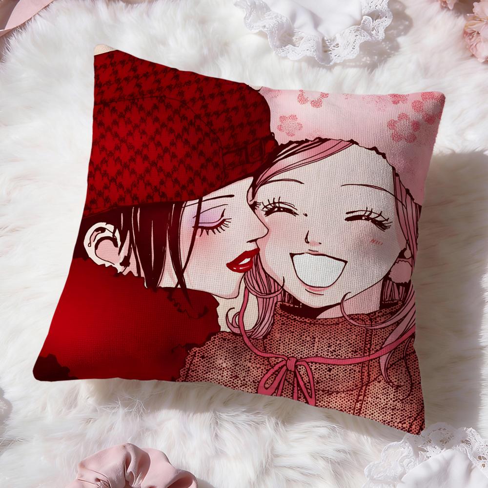 cute girl n-NANA Cushion Cover Premium Comfort Reversible Pillow Cove -Two in One Design for Any Room & Car Interior