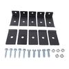 Mesh Panel Mounting Kit Sturdy Mesh Mounting Brackets Weatherproof Fence Fasteners Grid Mounting Set