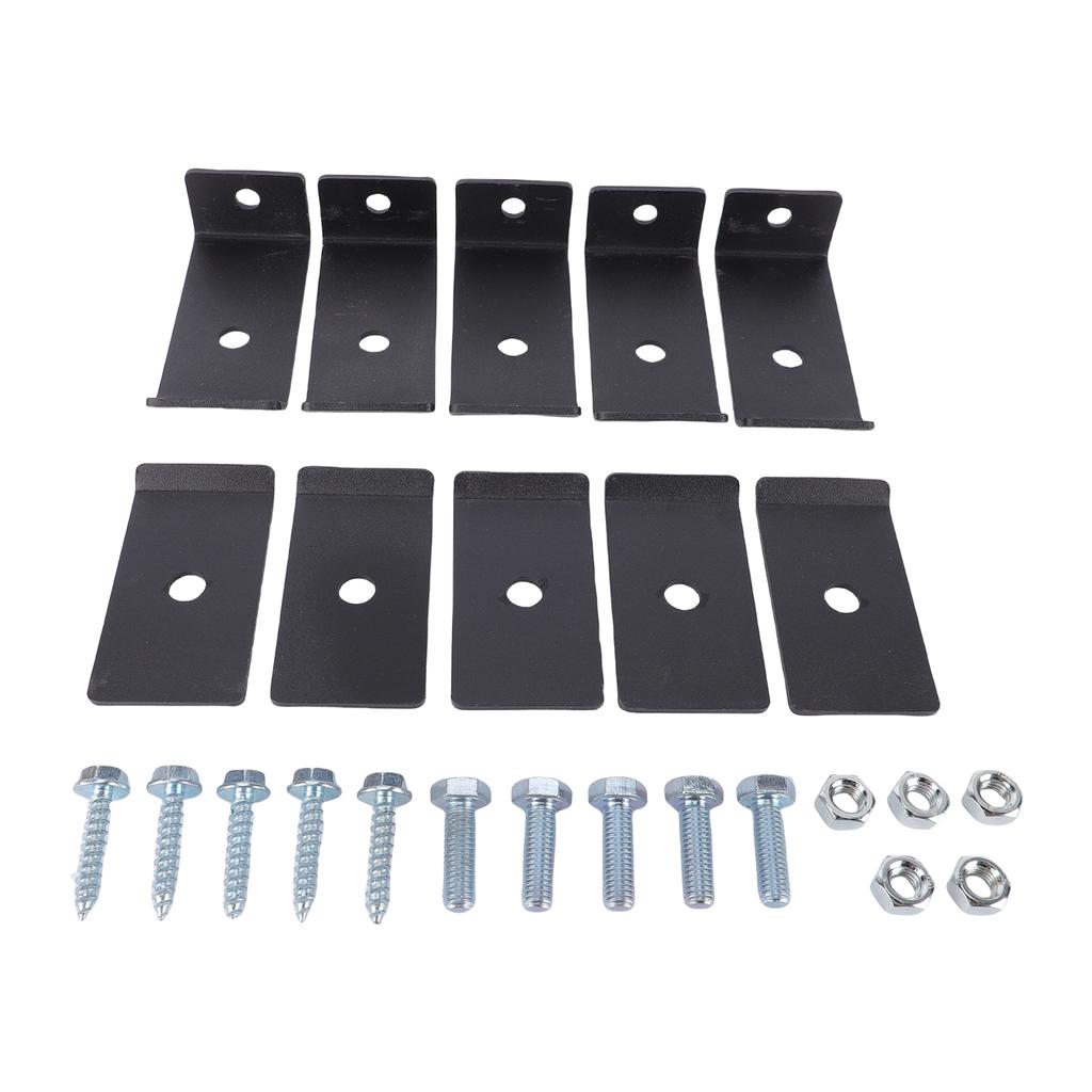 Mesh Panel Mounting Kit Sturdy Mesh Mounting Brackets Weatherproof Fence Fasteners Grid Mounting Set