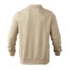 Man Hoodie Half Zip Sweater Pullover Long Sleeve Knit Top Loose Fit Geometric Pattern Casual Shirt Ribbed Cuff Hoodies