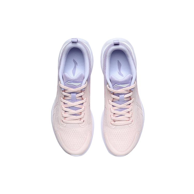 Li Ning Cushioning, Wear Resistant Low top Running Shoes Women's Purple Pink ARHR120-1