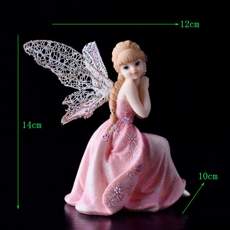 Evropské pryskyřičné ozdoby Anděl Květina Víla Domov Obývací pokoj Stůl Socha Řemesla Dětský pokoj Figurky Dekorace Narozeninové dárky