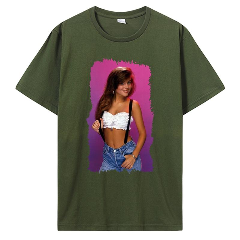 

Kelly Kapowski Shirt Saved By The Bell Amber Thiessen Retro 80s Sitcom Summer Style Fashion Unisex Casual Tees Novelty T Shirts 4XL