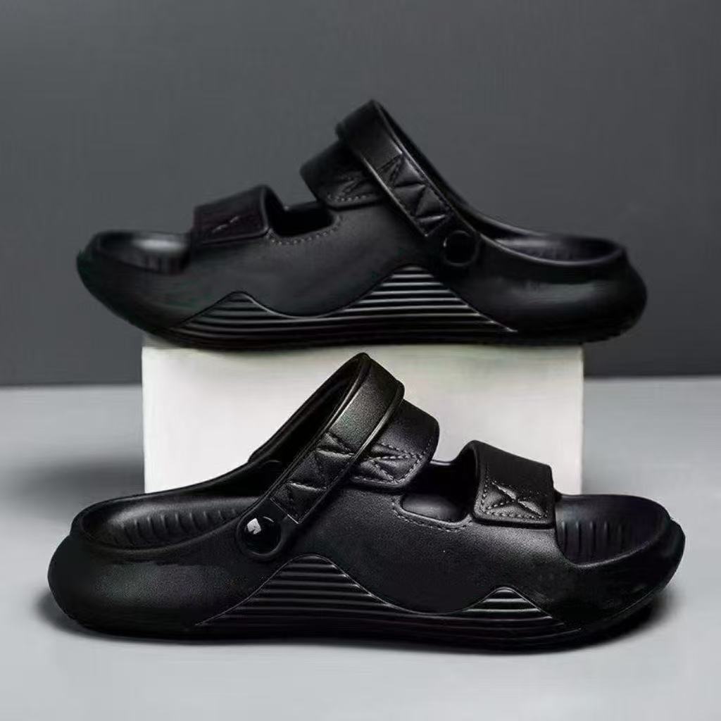 

Мужские летние сандалии, повседневная обувь, мягкая подошва, уличная пляжная обувь, домашние тапочки для помещений, два способа носки, обувь для вождения 40-41