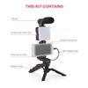 Rotating Phone Stand Stabilizer with Light and Microphone Live Streaming Holder  Live Any time