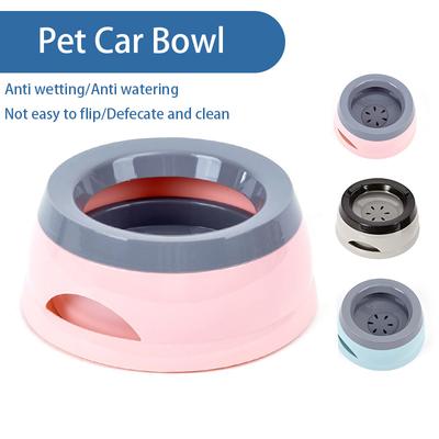 Ciotola per Animali Domestici da Auto Antiscivolo Anti-schizzi Senza Bagnare la Bocca Ciotola Galleggiante Accessori per Cani Gatti Ciotola per Bere il Cane Contenitore per Cibo per Cani