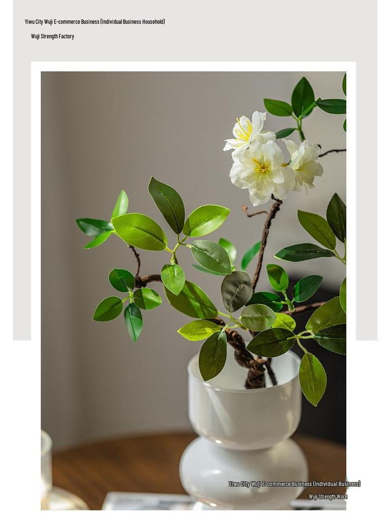 Bionic Begonia: Artificial Luxury Green Plant Dining Table Decoration