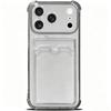 Clear Wallet Card Holder Case for Iphone Air 17 E 16 Pro Max 15 Plus 14 13 12 Mini 11 Xr Xs Max 17Pro Shockproof Slim Fit Protective Soft Wallet Cover