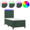 VidaXL Slatted Bed Base with LED Mattress, Upholstered Bed, Single Bed, Adult Bedroom Interior Bed, 3135990