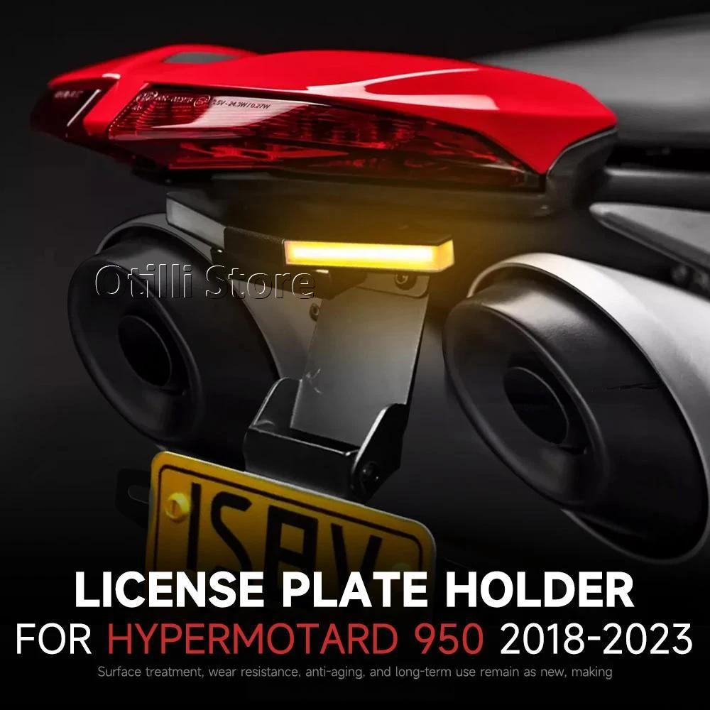 FOR Ducati Hypermotard 950 / SP 2018-2023 Motorcycle Rear License Plate Holder Bracket LED Tail Tidy Fender Eliminator Metals