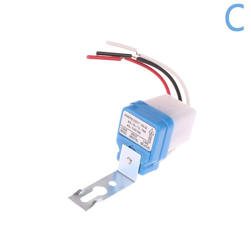 Automatic On Off Photocell Street Lamp Light Switch Controller Dc Ac 12/24/110/220V 50-60Hz 10A Photo Control