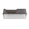 Stainless Steel Litter Box High Sides Anti Splashing Easy To Clean Enclosed Cat Litter Box for