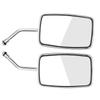 2Pcs Motorcycle Street Bike Modified   Rearview Mirror Rear View Side Mirrors Black