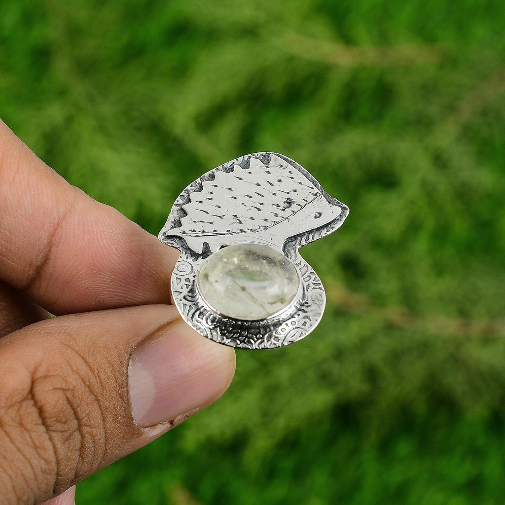 Thanks Giving Day Deal Moonstone Gemstone Sterling Silver Promise Trendy Ring