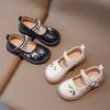 Fashion Child Shoes Simple Girls' Princess Shoe Soft Soled Kids Leather Shoes Anti Slip Girls Casual Shoe