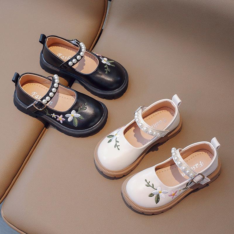 Fashion Child Shoes Simple Girls' Princess Shoe Soft Soled Kids Leather Shoes Anti Slip Girls Casual Shoe
