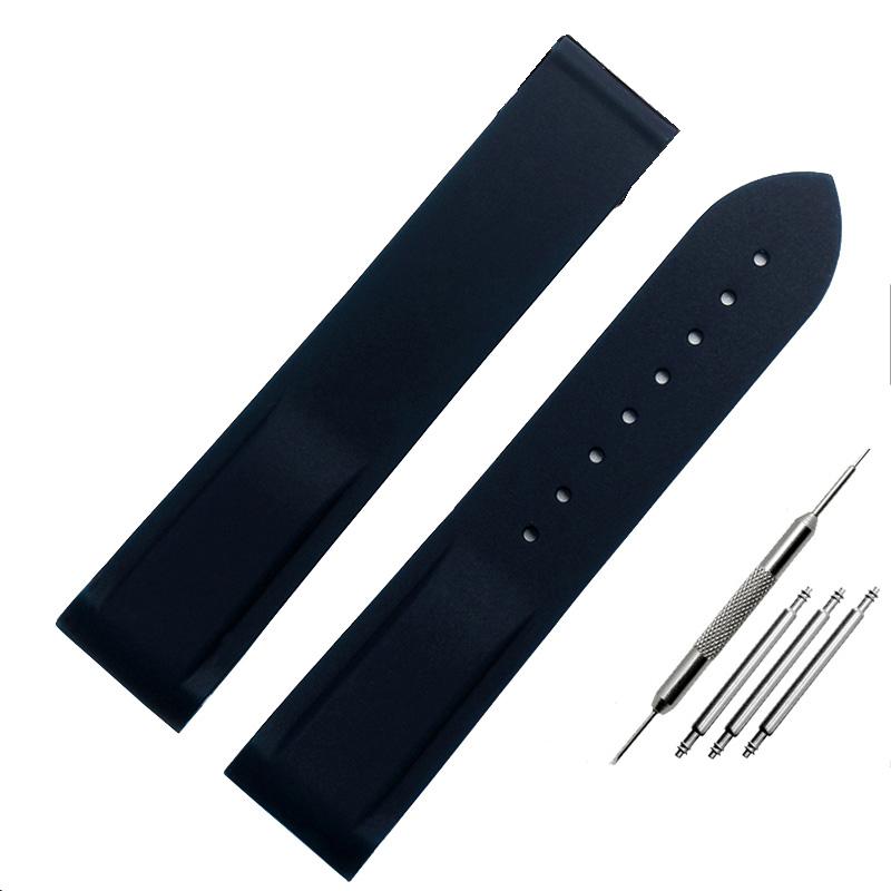 Bracelet de montre en caoutchouc et silicone Classic Arc, 20 mm/22 mm, compatible avec Omega Seamaster GMT Diver 300 Speedmaster Seiko Hamilton