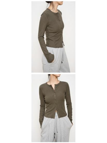 New Women's Long-Sleeve Round-Neck Cardigan: Casual, Lightweight Rayon Knitwear for Autumn and Winter