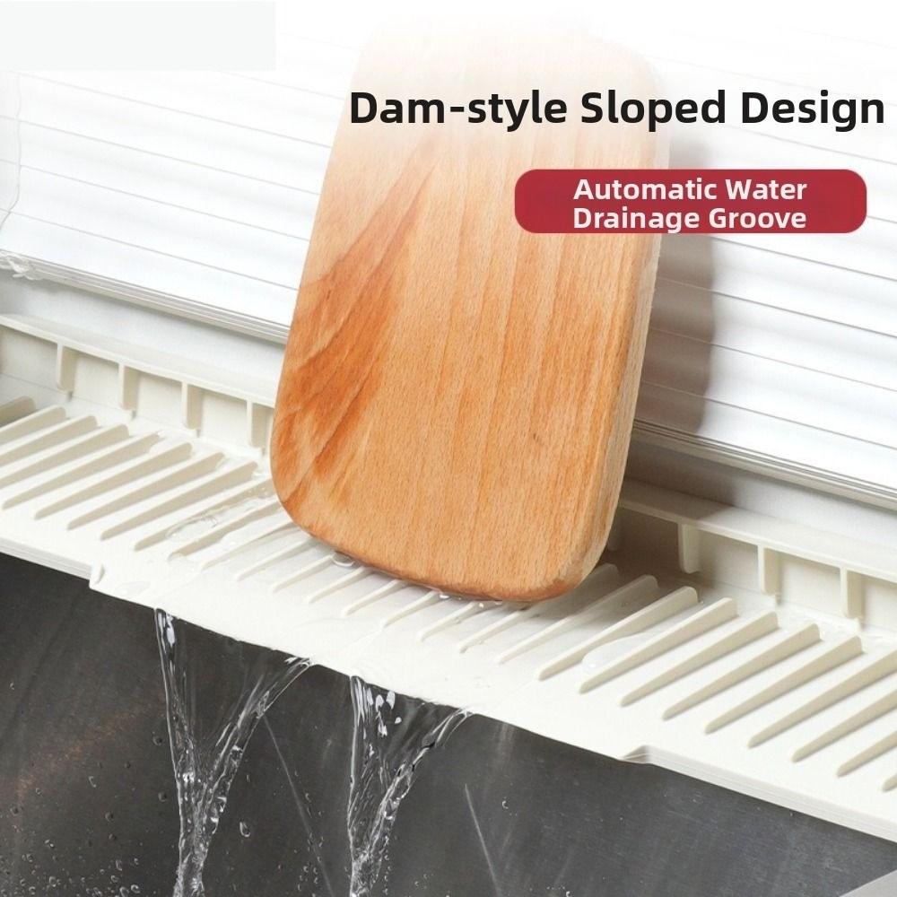 Unilateral Side Hole Kitchen Faucet Sink Mat Splash-Proof Kitchen Sink Draining Pad Bathroom Use