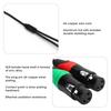 0.3M 24AWG Pure Copper Double Shield 6.35 Female To Dual XLR Female Audio Connecting Cable