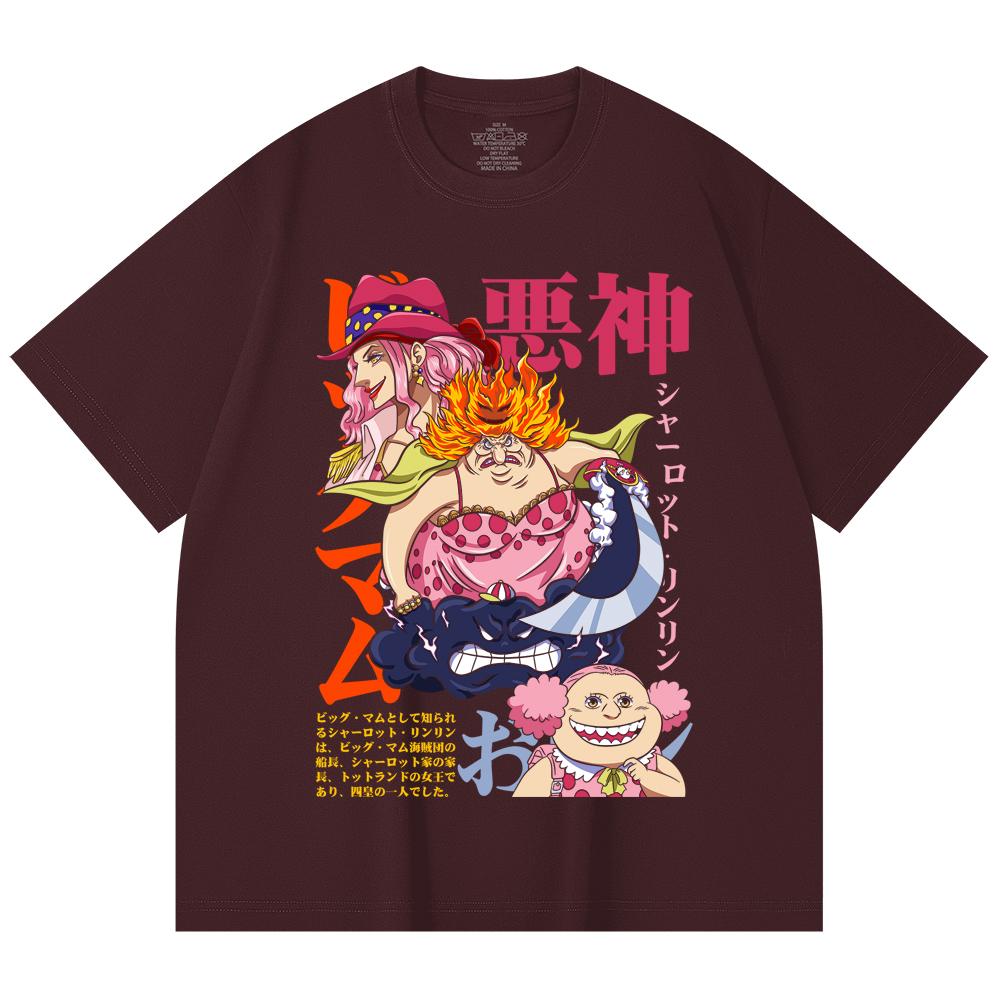 

230 Gsm 100% Cotton One Piece V37 Big Mom Print Unisex Heavy Cotton T Shirt 2XL