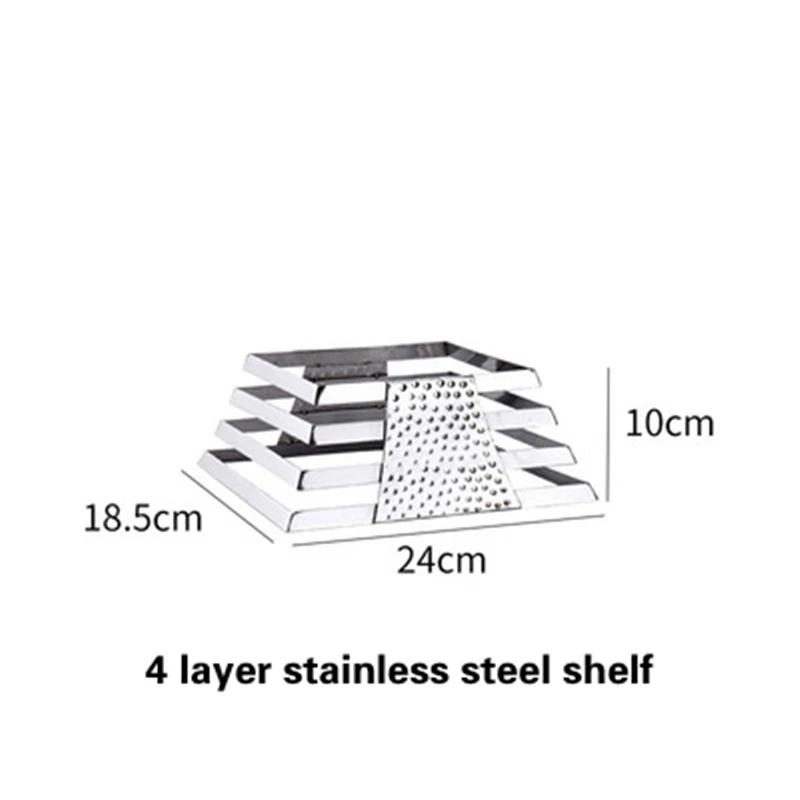 Stainless Steel Display Stand Cafeteria Display Tea Break Dessert Display Wedding Banquet and Cocktail Party Decorations Molds