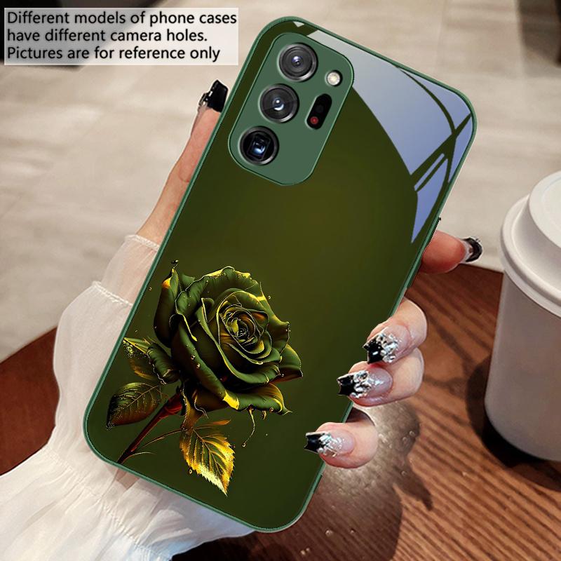 The Dark Golden Rose For Samsung M 02 12 Note 8 9 10 20 A 01 02 03 Core 04 05 06 10 12 13 14 5G 15 16 glass Ultra phone case